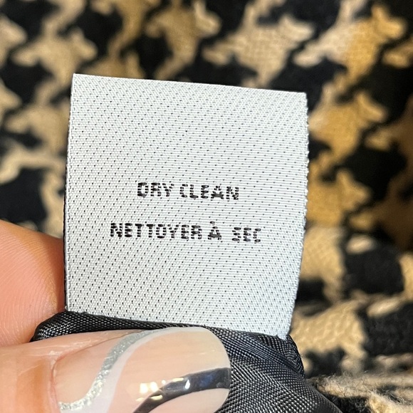 Talbots Yellow and Black Skirt Knee Length Skirt with Lining Size 8 - Picture 7 of 8